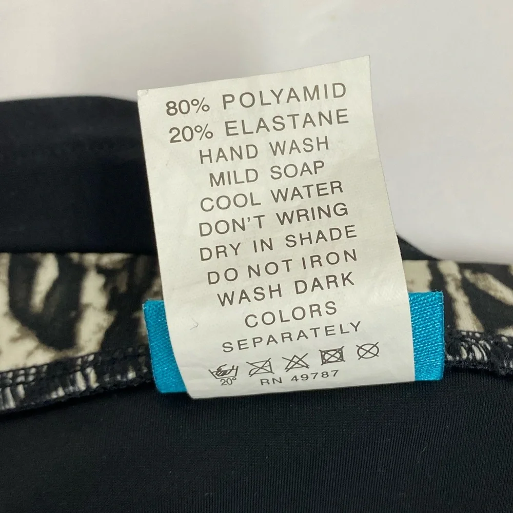 Profile by Gottex Size 8 Black/White Swim‎ Skirt